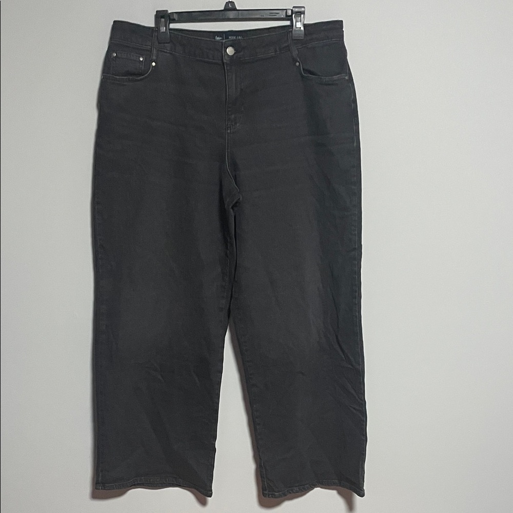 Boden Black Wide Leg Jeans Size 14R